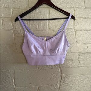 PINK Seamless Longline Satin Sports Bra NWT